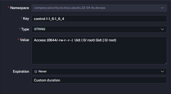 KV structure placeholder