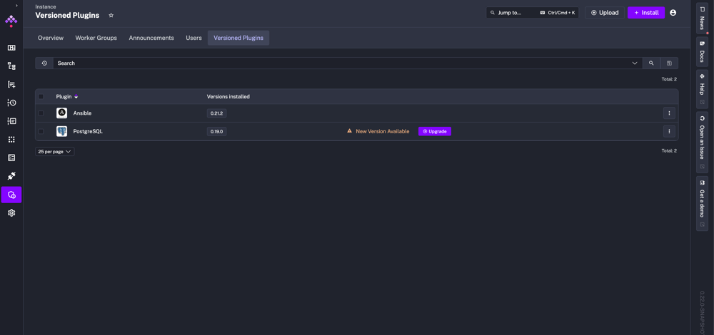 versioned plugin