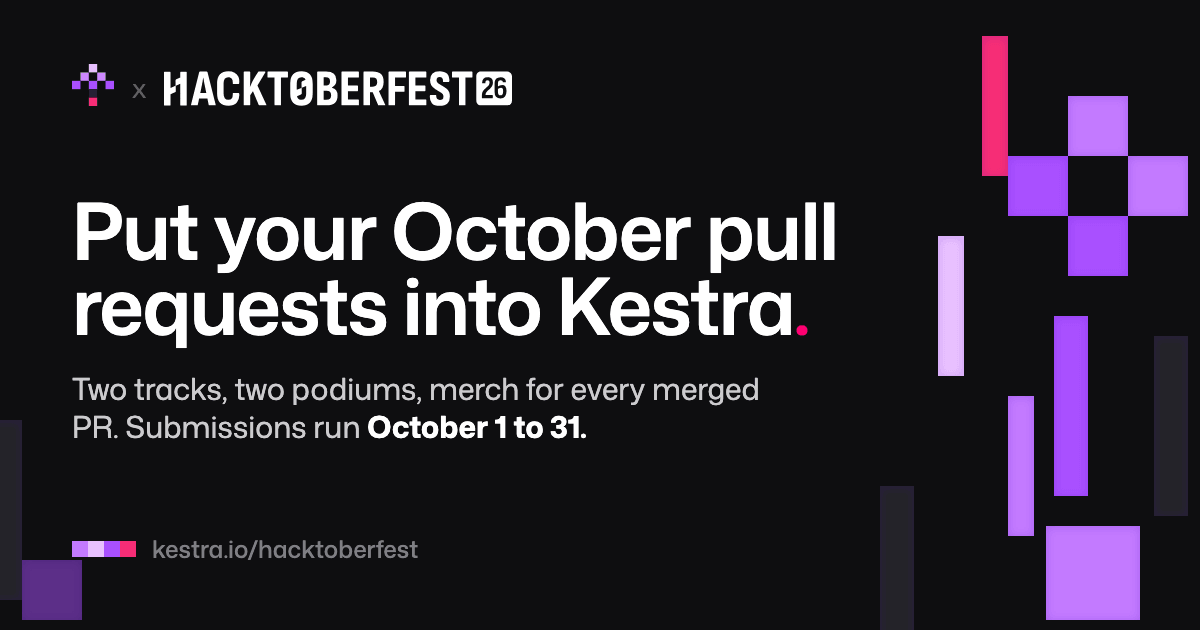 kestra.io — Two tracks, two podiums, and Kestra merch and goodies for everyone who lands a merge.…