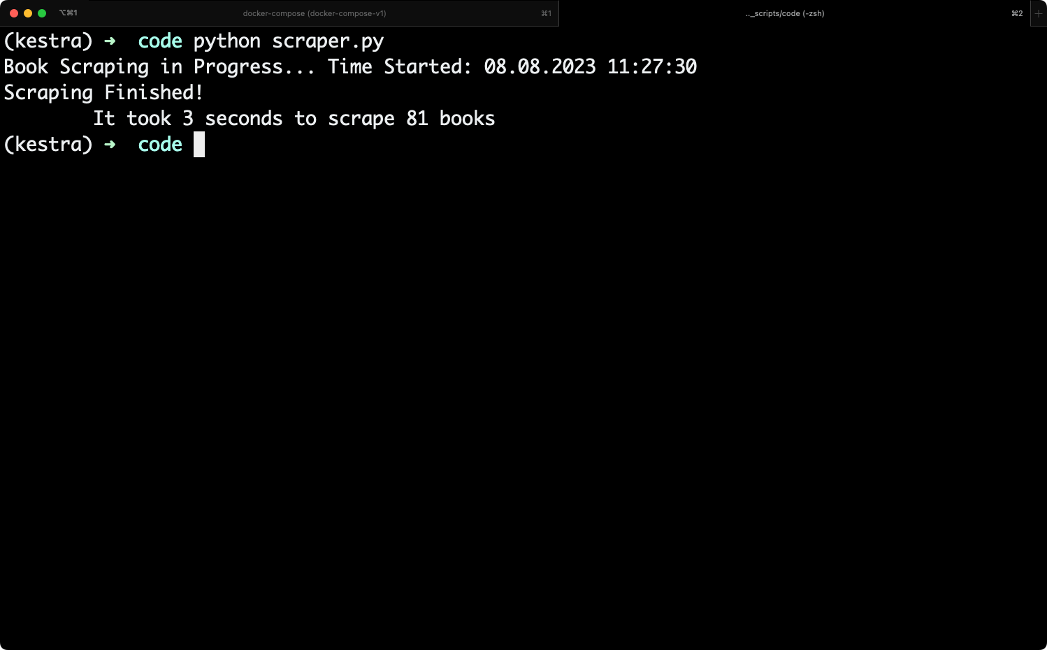 Image 3 - Running the Python script