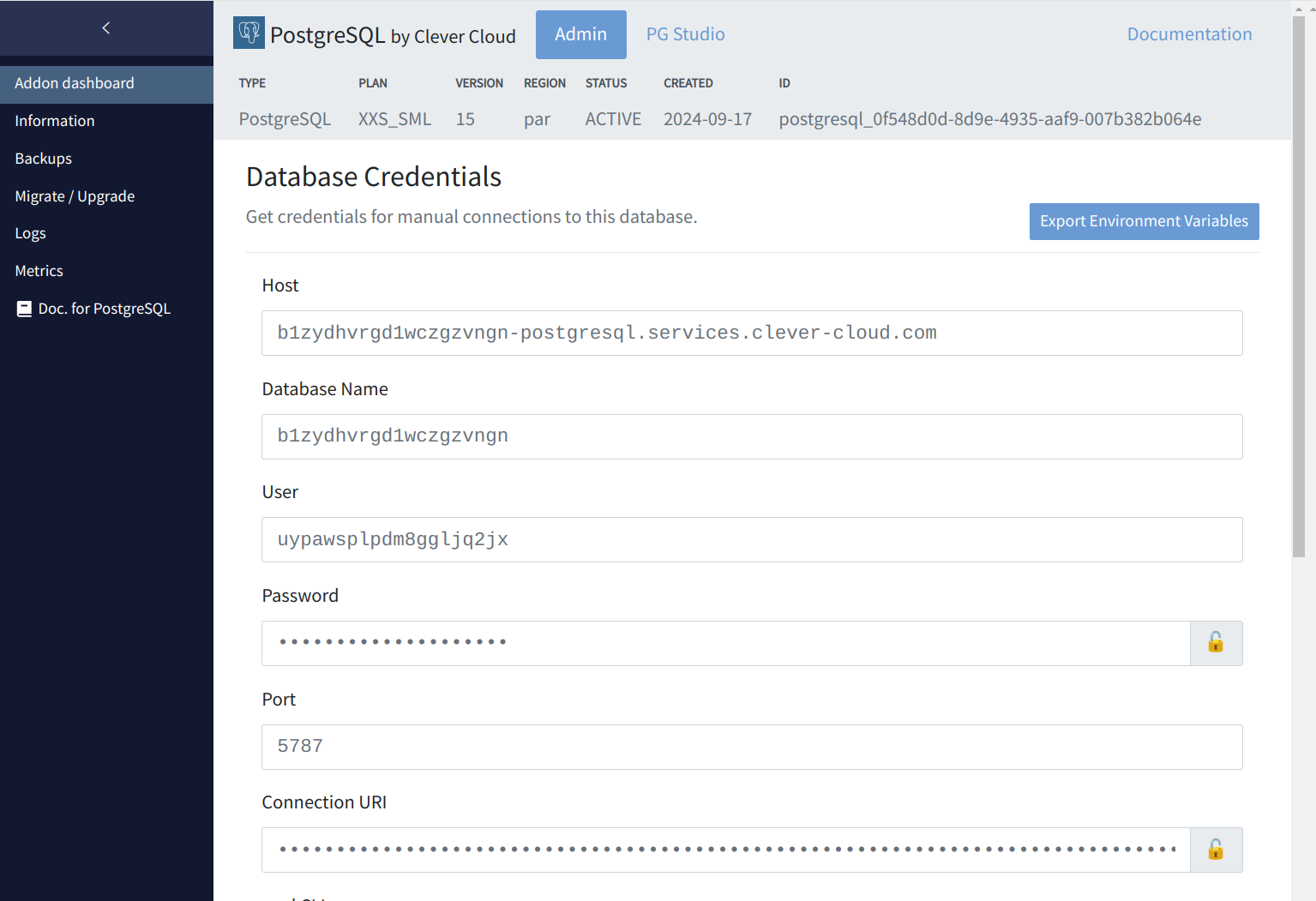 Step 12 - PostgreSQL