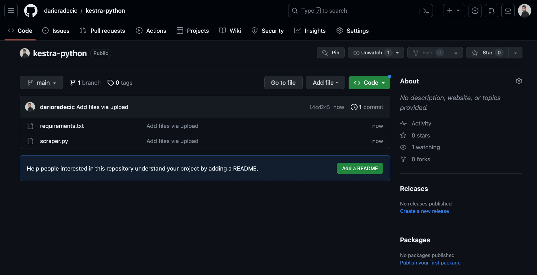 Image 5 - Contents of a GitHub repo