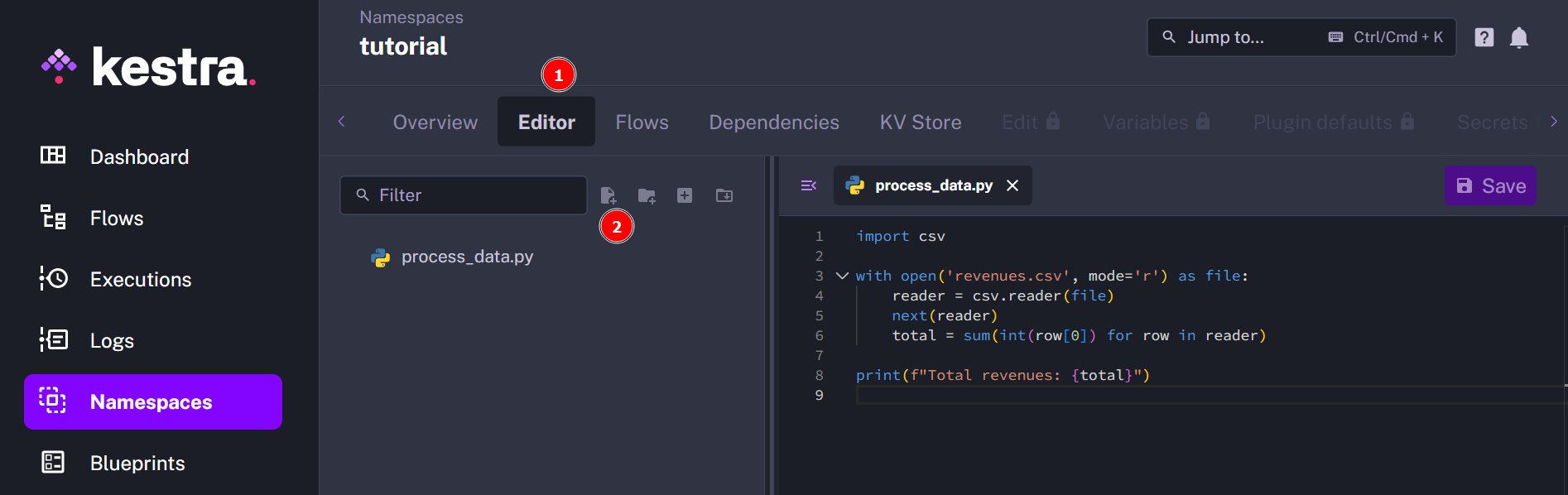 Adding a new file in Kestra - by Federico Trotta