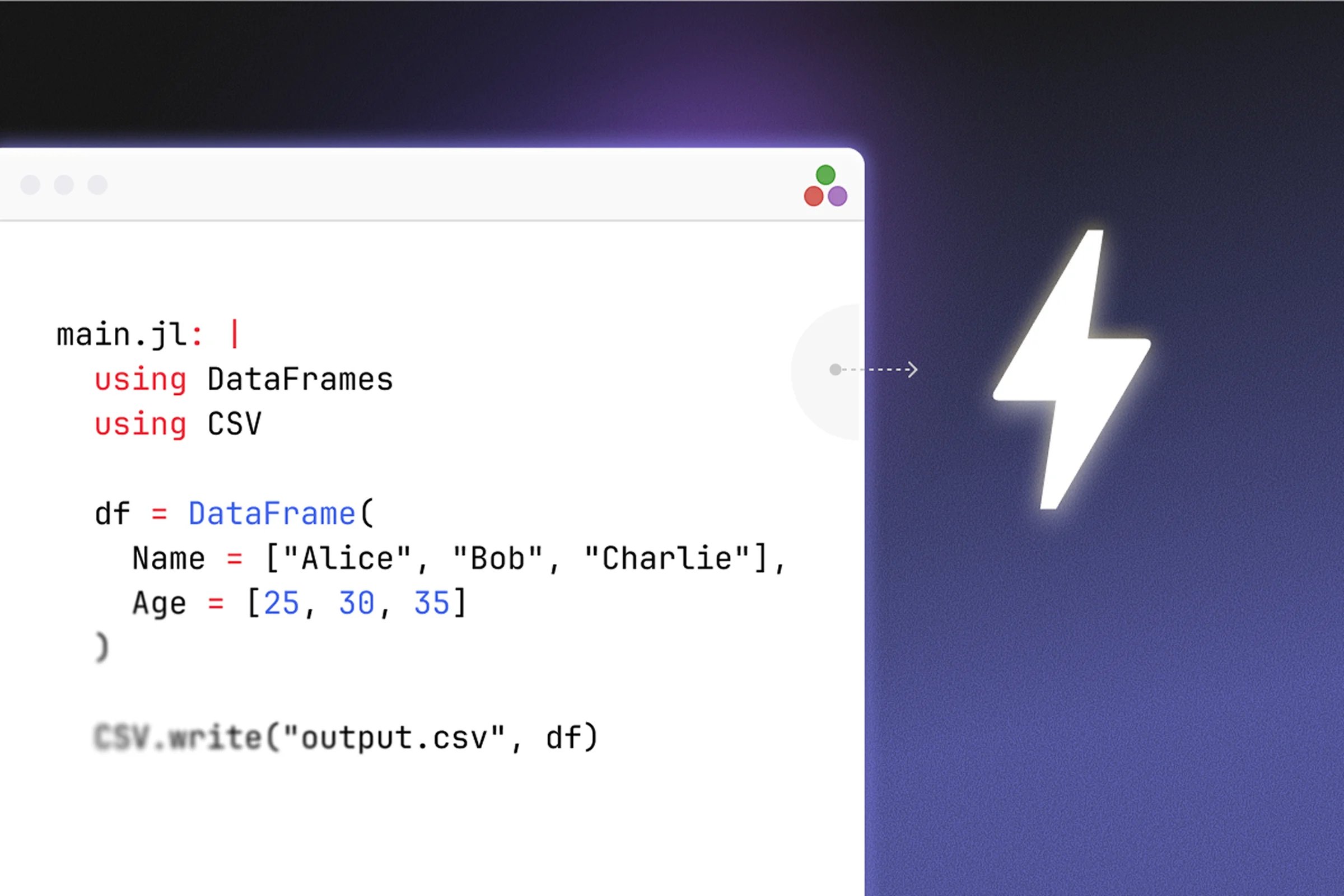 Embedded Julia Scripts for Simplicity