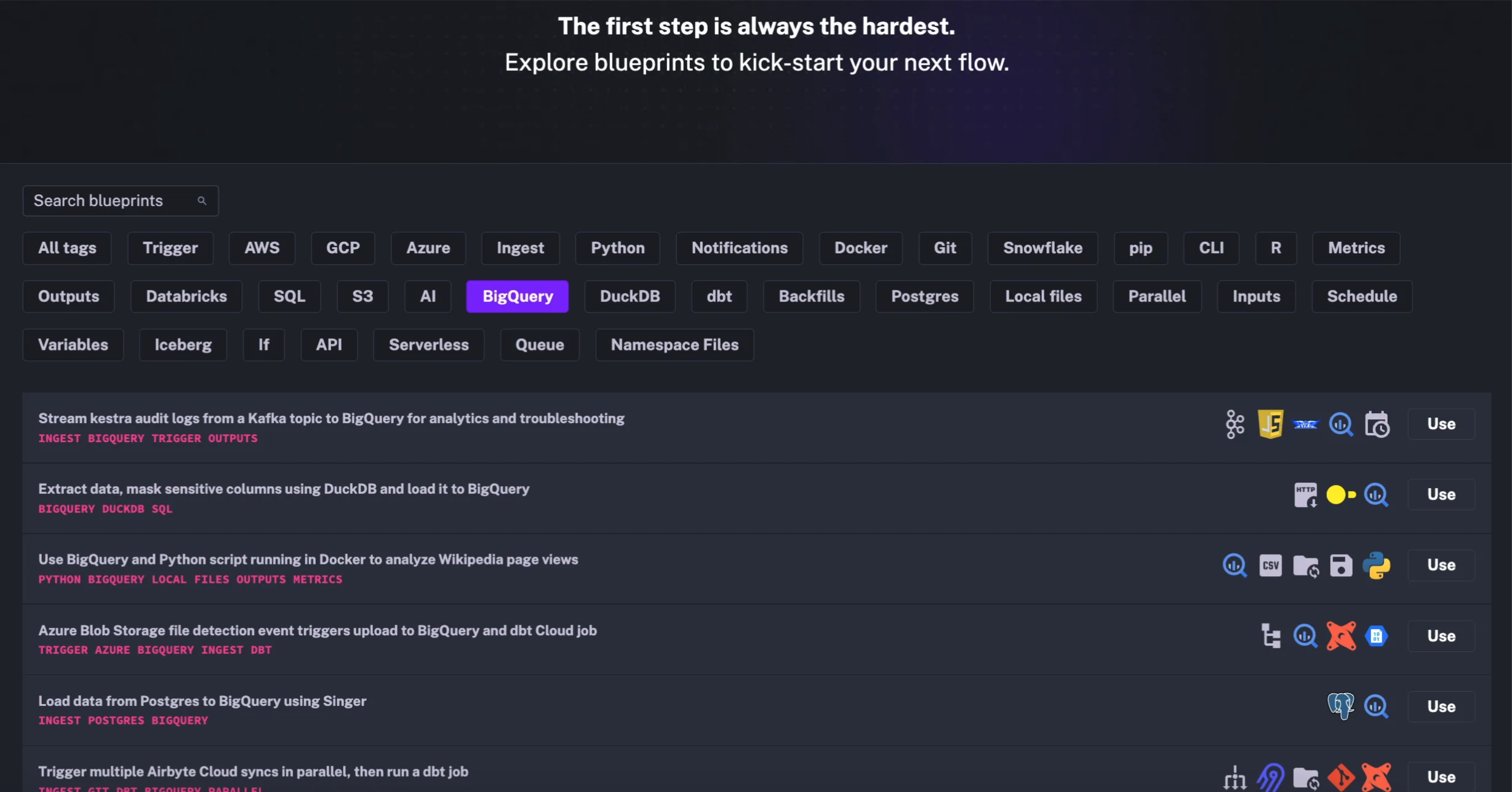 Blueprints are often good ways to start