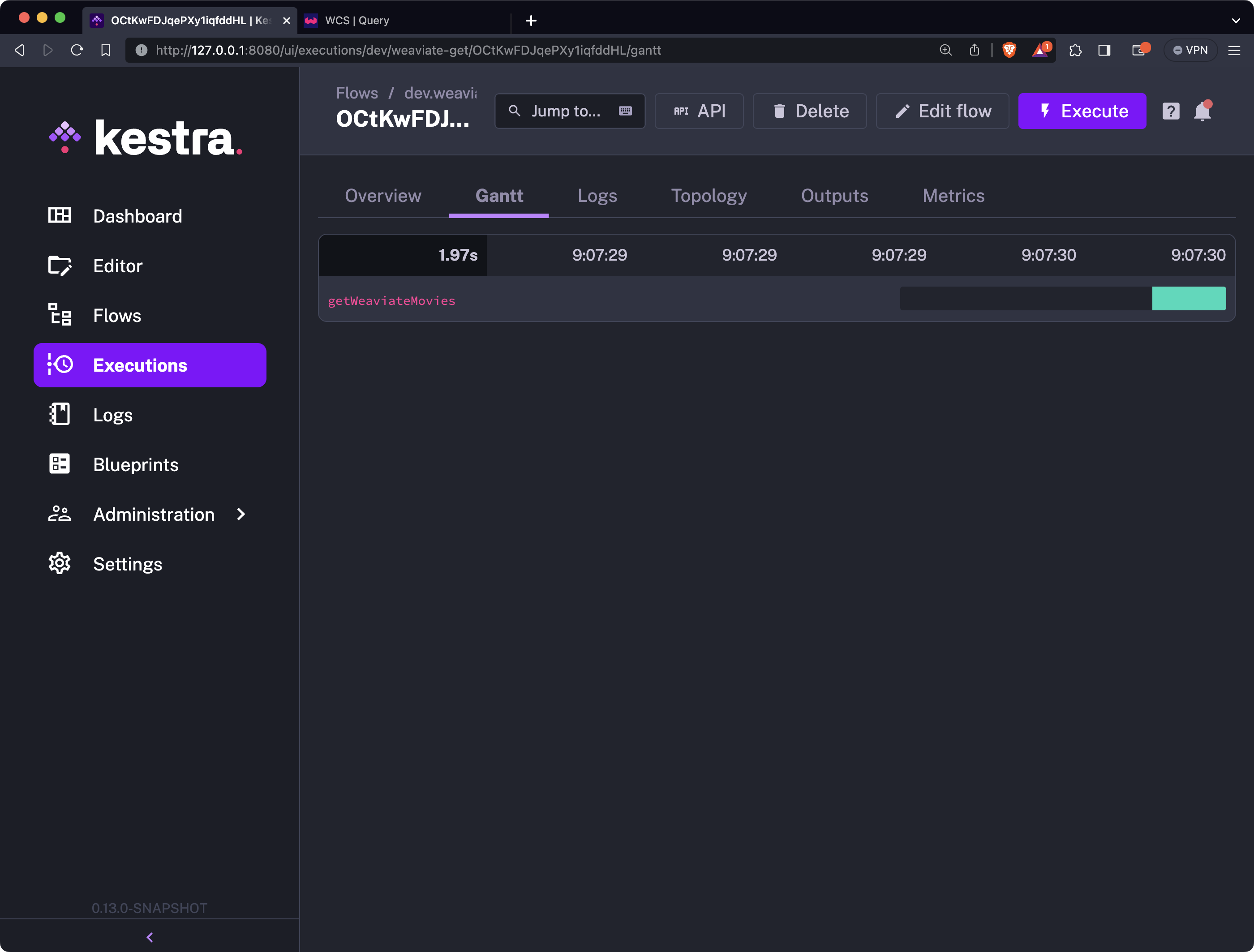 Image 10 - Flow execution