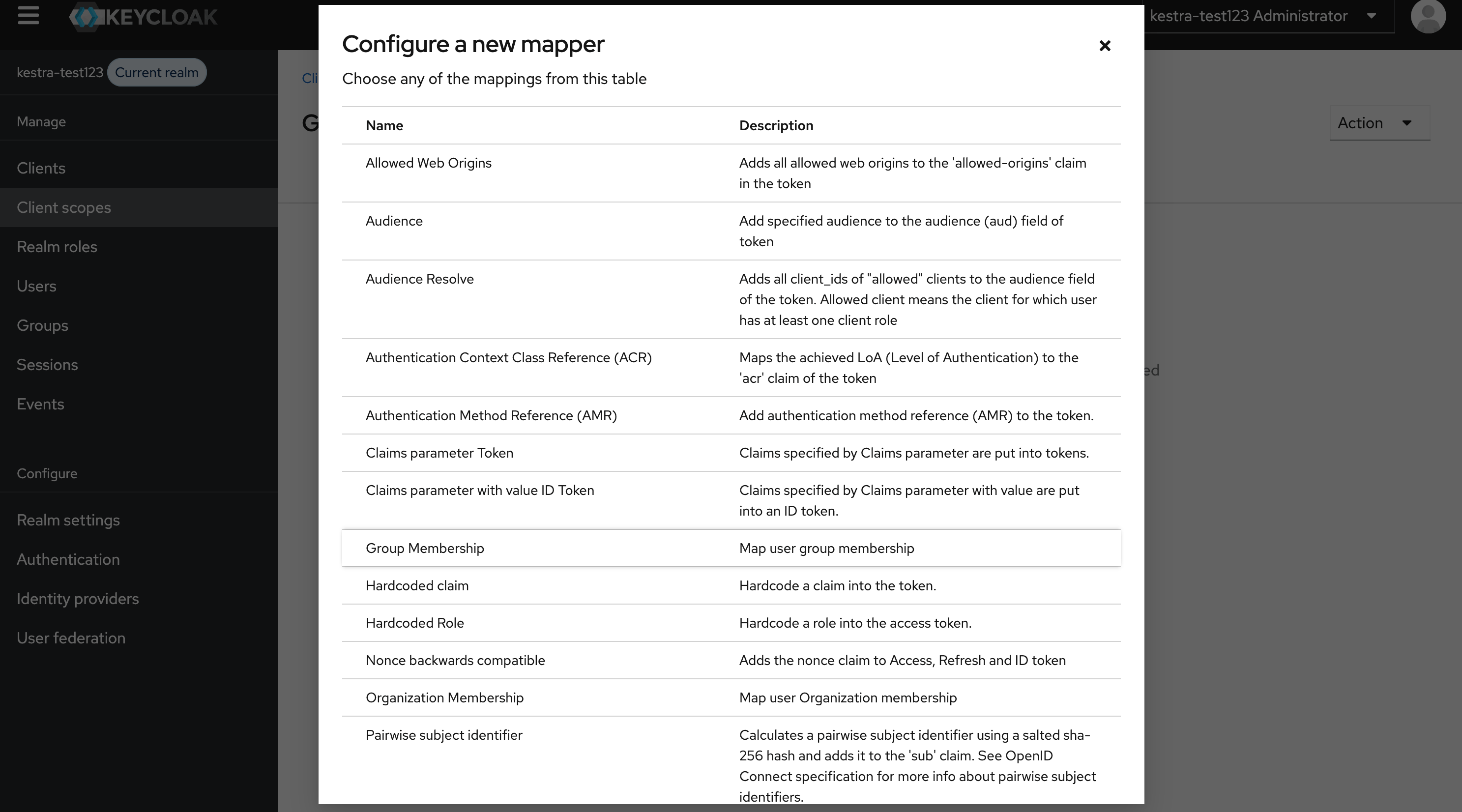 Configure Mapper