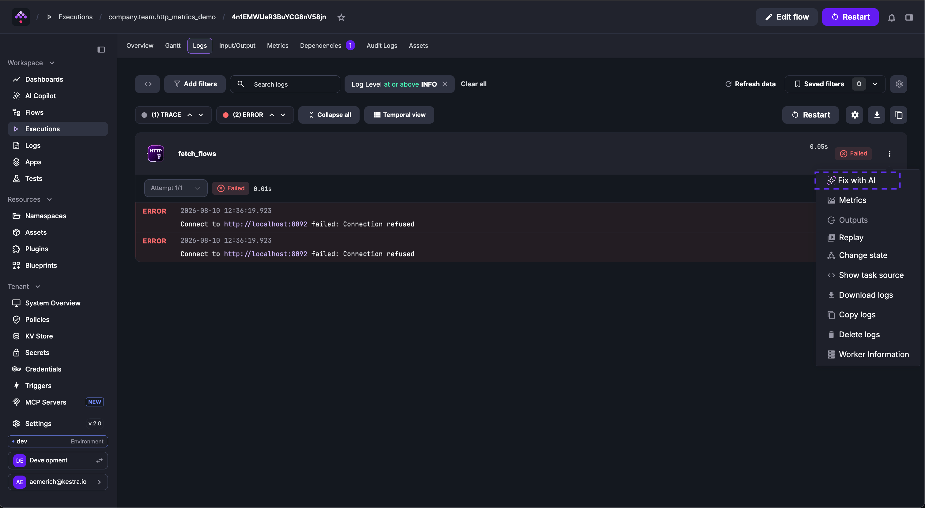 Fix with AI
