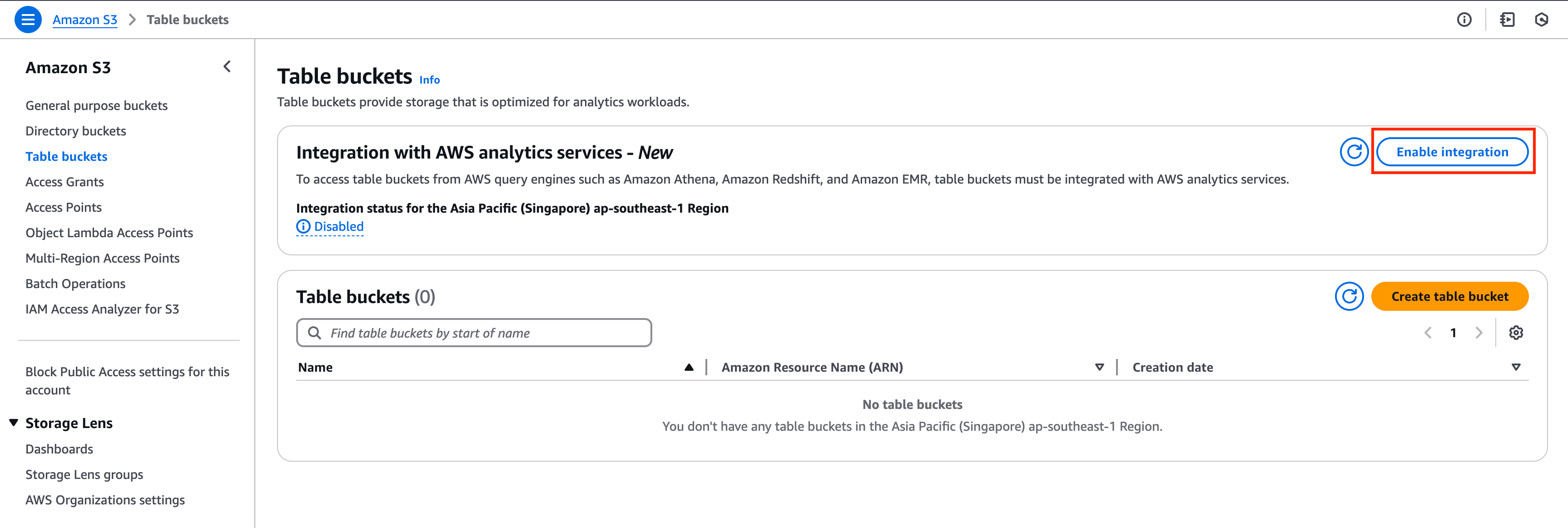 Enable Integration