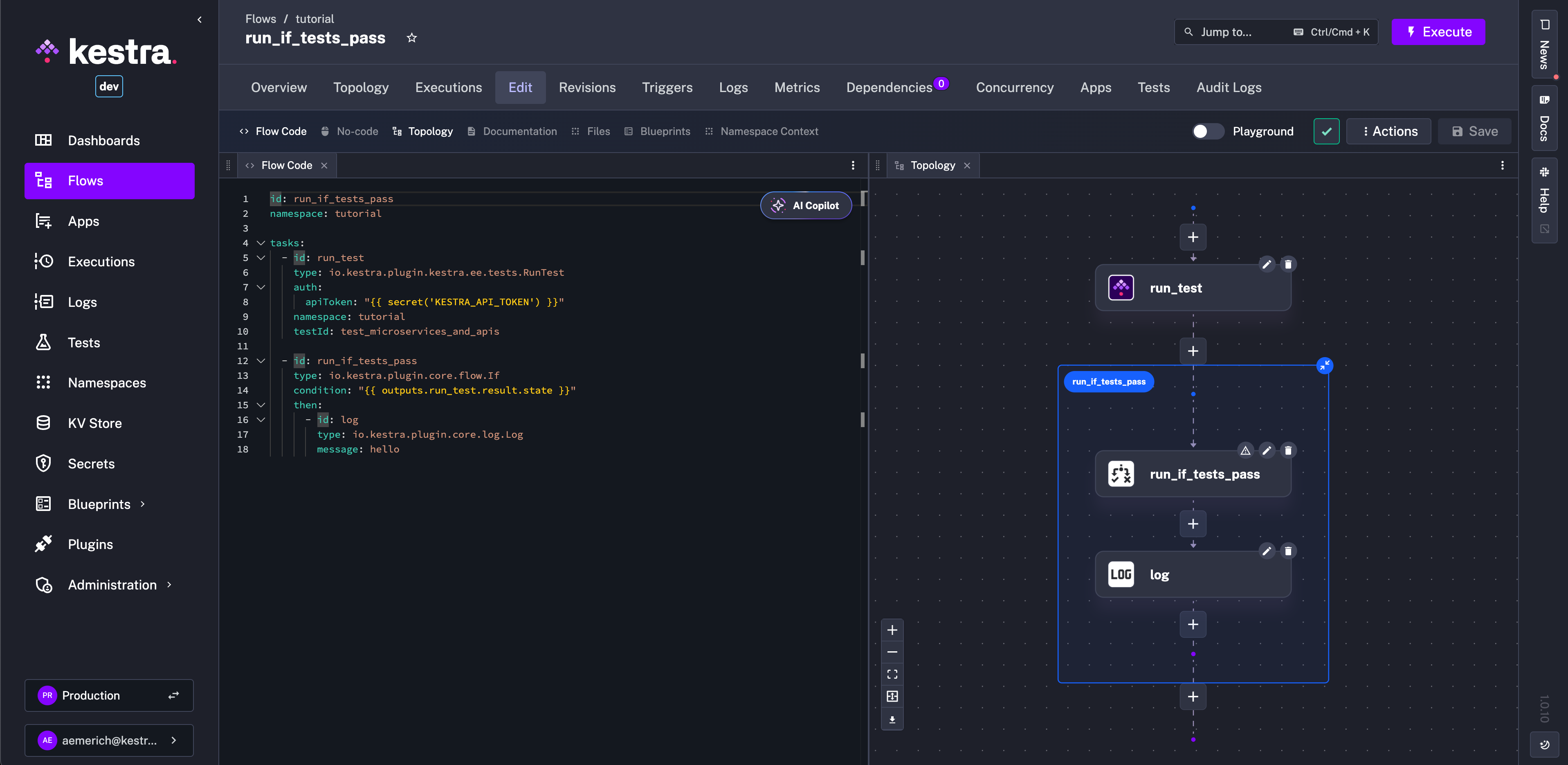 Downstream Logic Flow Code