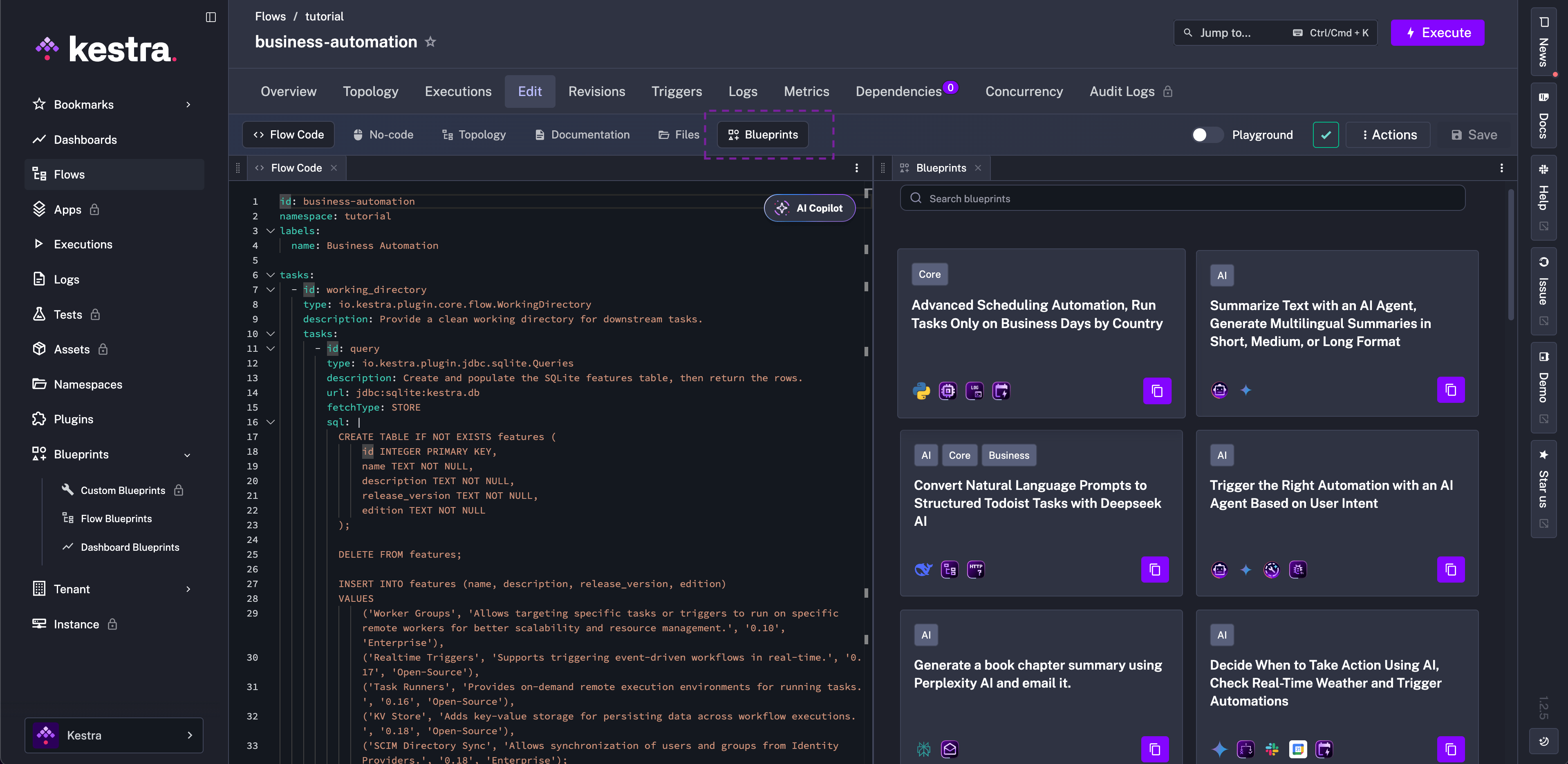 Flow Editor Blueprints