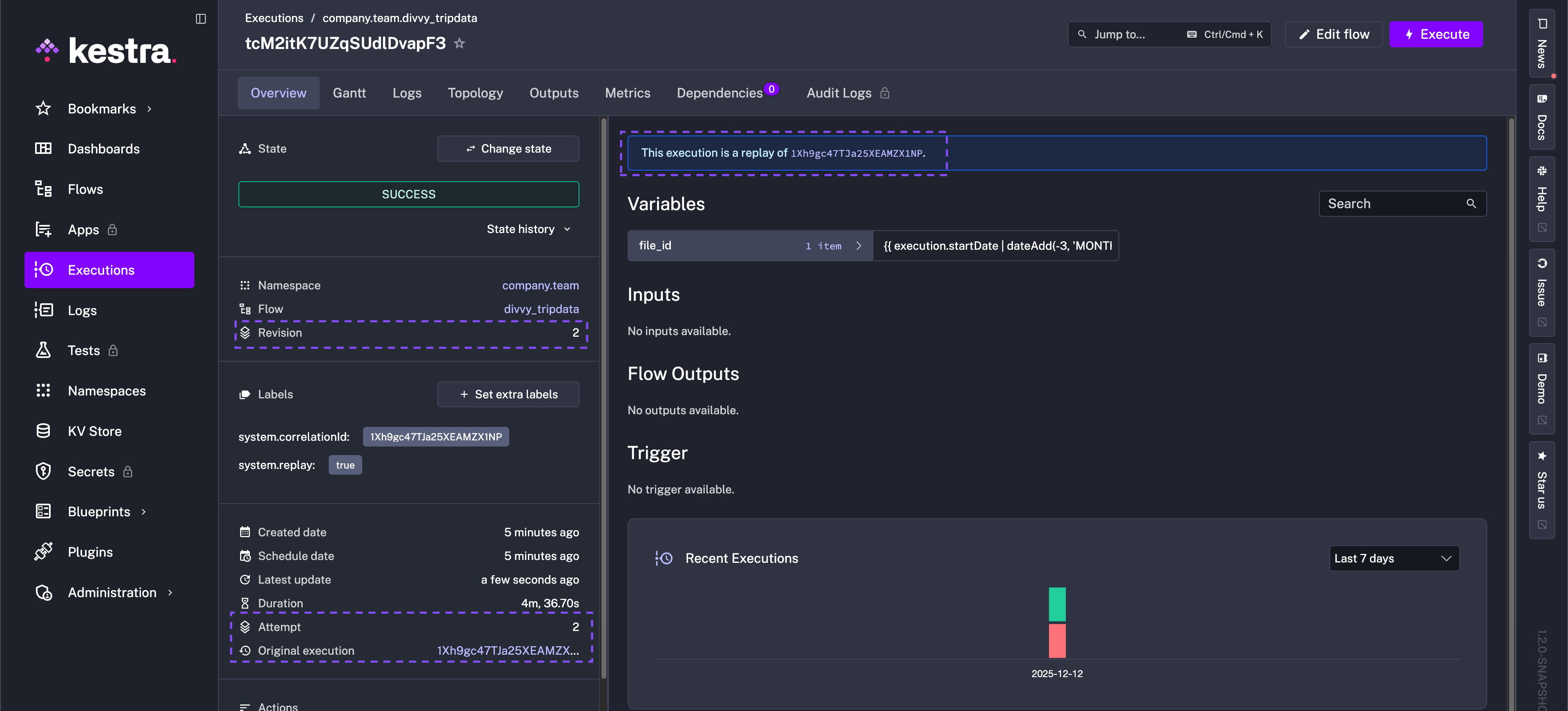 Replay Execution Overview