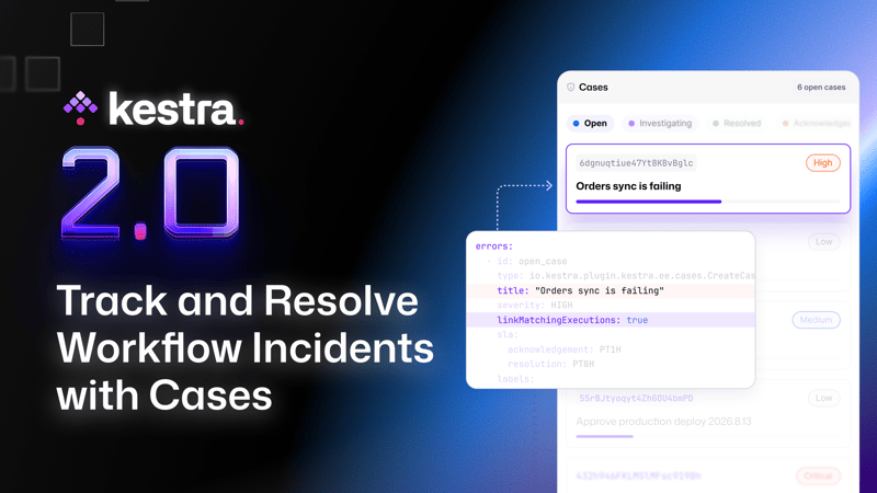 Cases in Kestra 2.0: Manage Incidents All In One Place