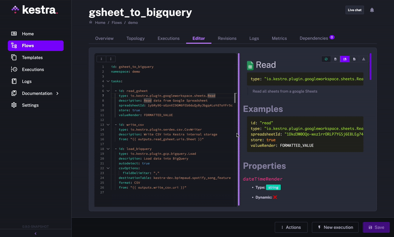 editor window with slider