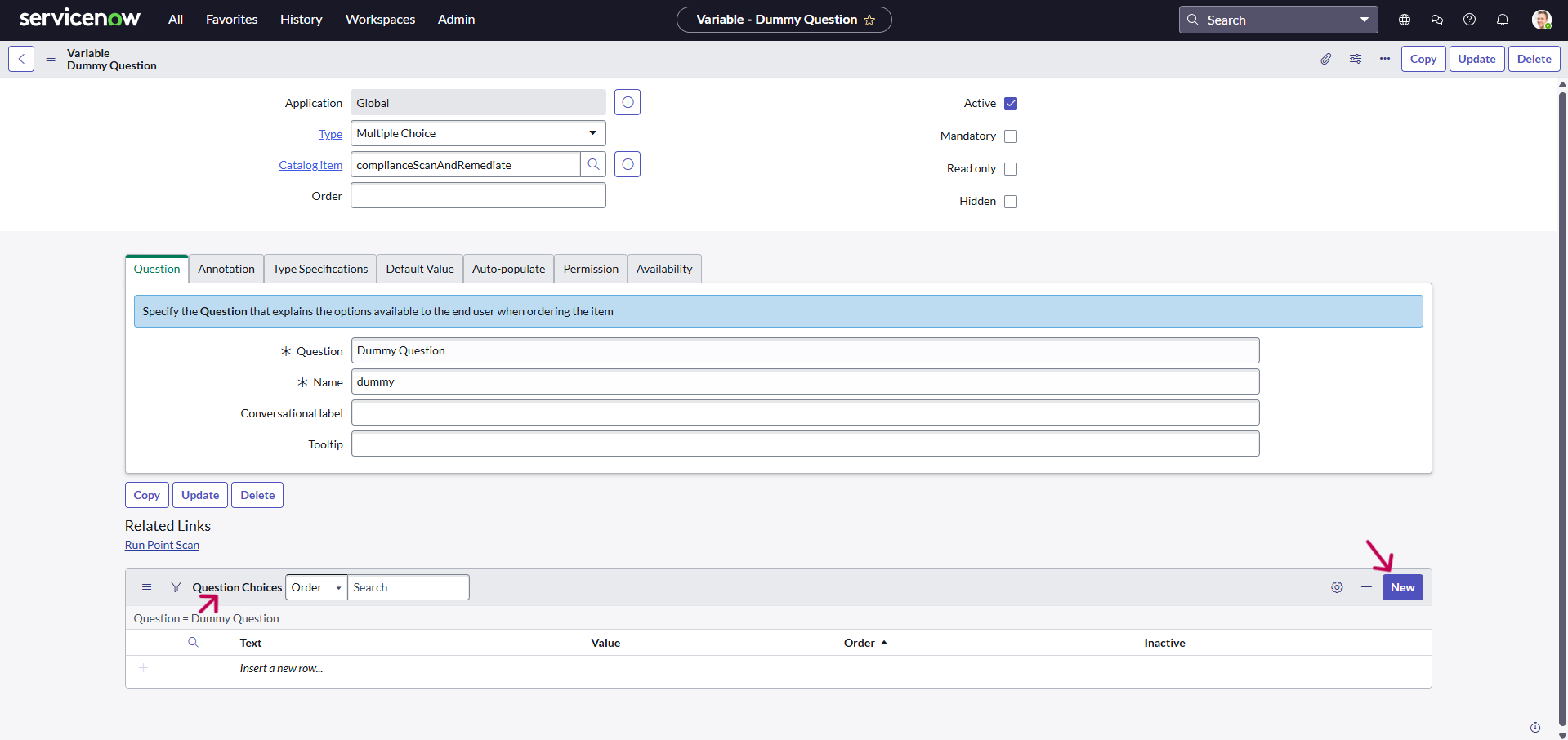 Multi-choice Variable